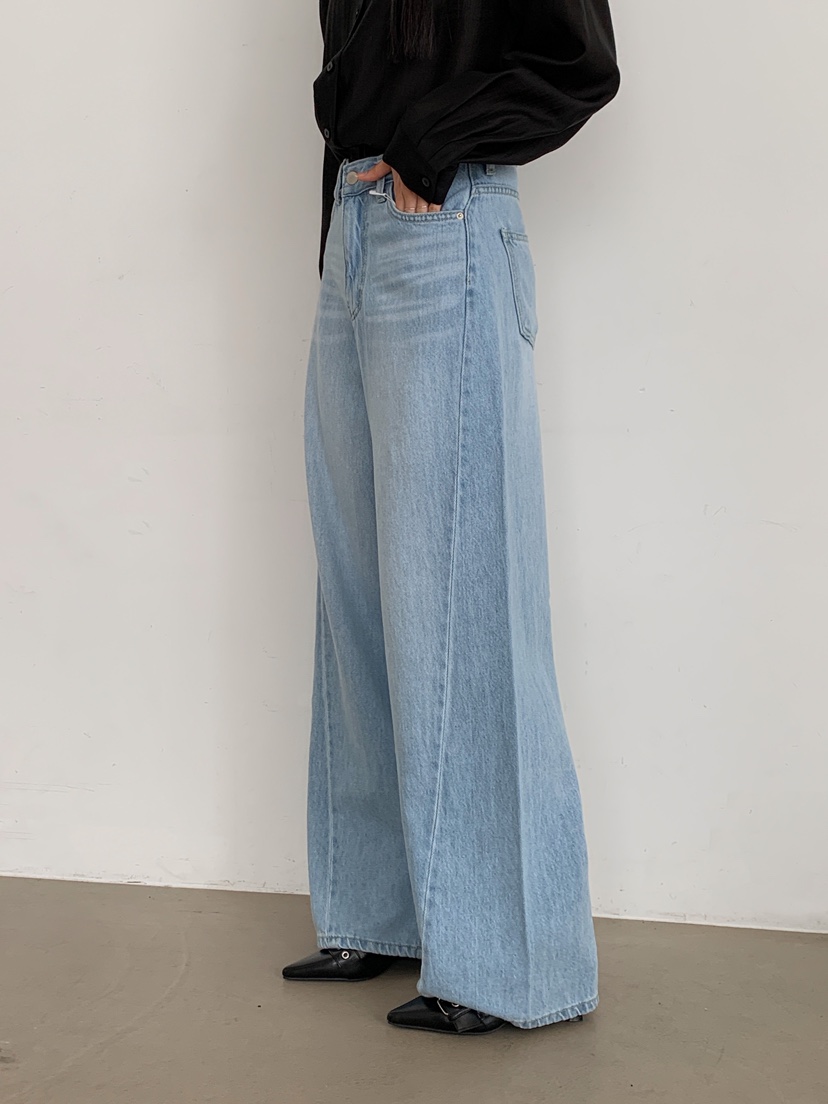 GOYOU直郵韓國代購㊣女裝新款休閑25春夏熱賣牛仔褲直筒牛仔de goyou牛仔褲