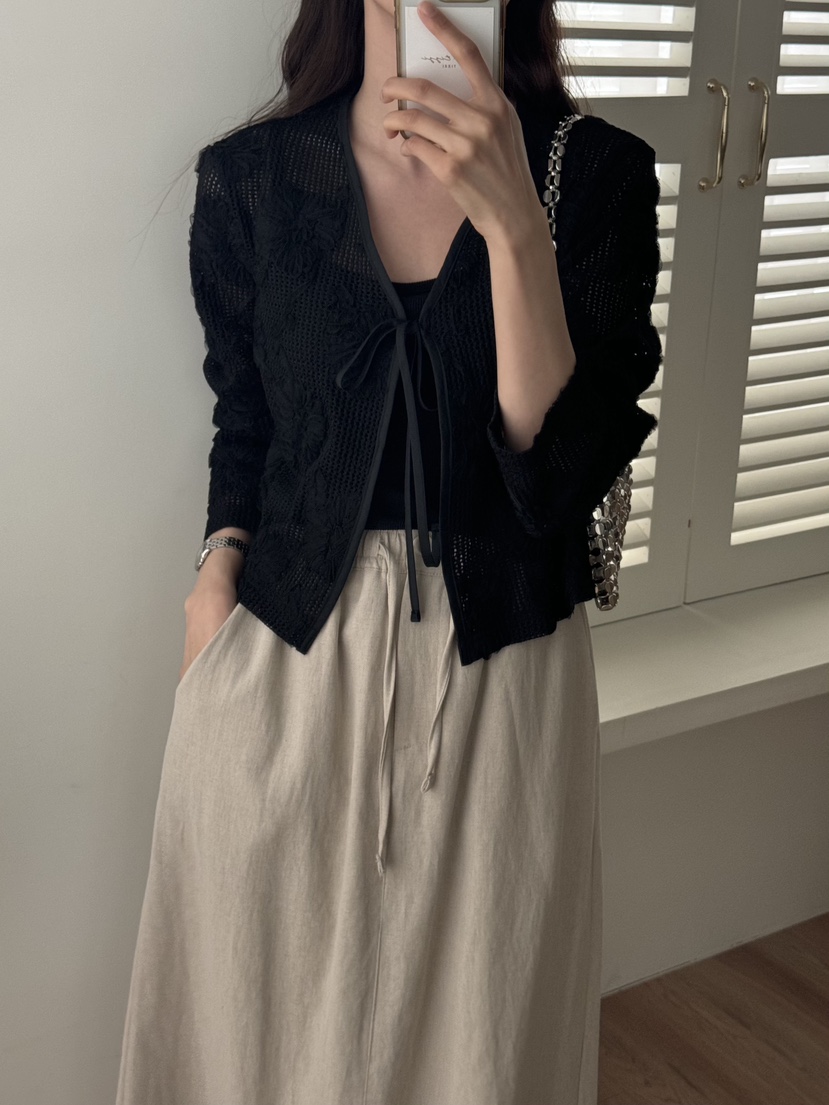 TIZZI韓國直郵㊣女裝新款熱賣25春夏時尚推薦休閑針織衫開衫TIZZI針織衫