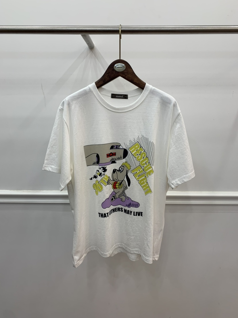 CAMEL-P(此品牌名稱會遭售假投訴,建議淘寶店鋪商品名稱中不要使用)直郵韓國代購㊣女裝新款25春夏T恤Came_l 家T恤圖色2