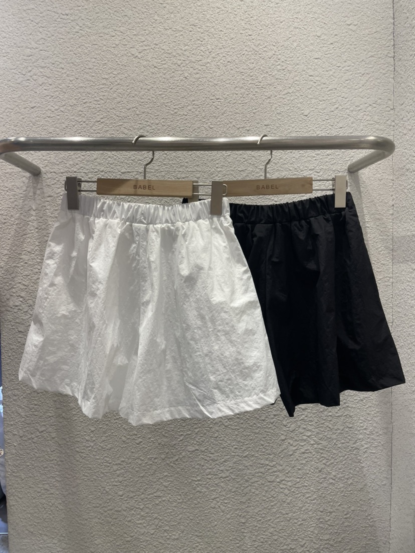 BABEL直郵韓國代購㊣女裝新品25春夏推薦熱賣時尚休閑短褲尼龍BABEL短褲