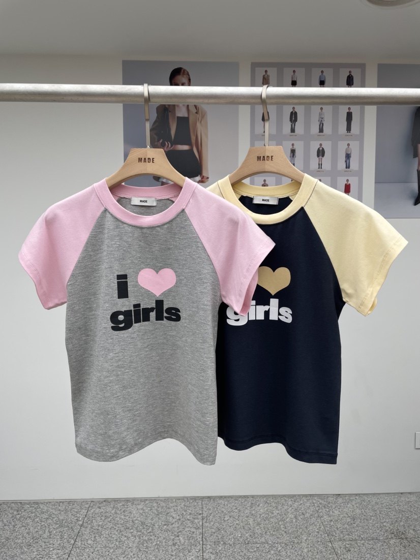 MADE-P直郵韓國代購㊣女裝新品人氣休閑25春夏推薦熱賣T恤MADE-PT恤