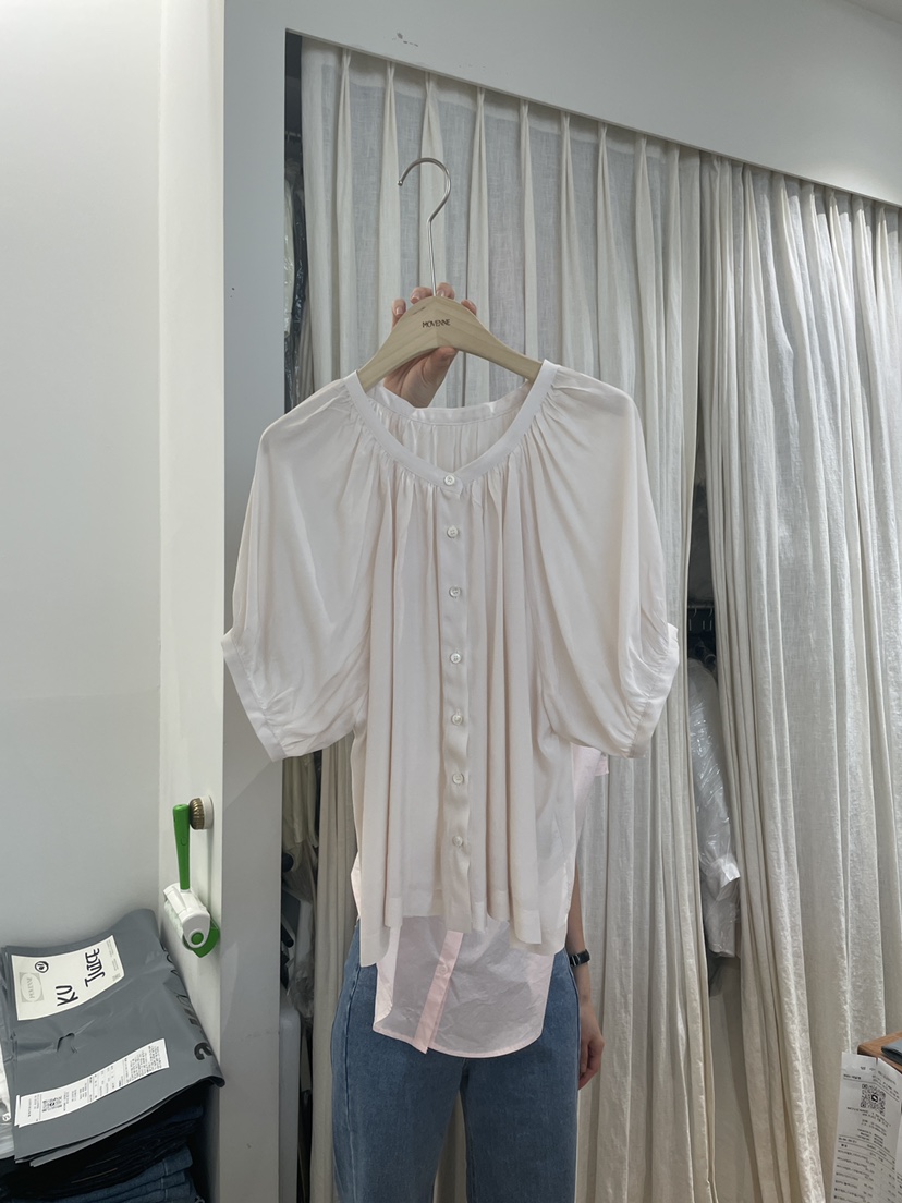 MOVENNE韓國直郵㊣女裝新款人氣25春夏時尚推薦休閑襯衫蕾絲衫MOVENNE襯衫/蕾絲衫圖色2