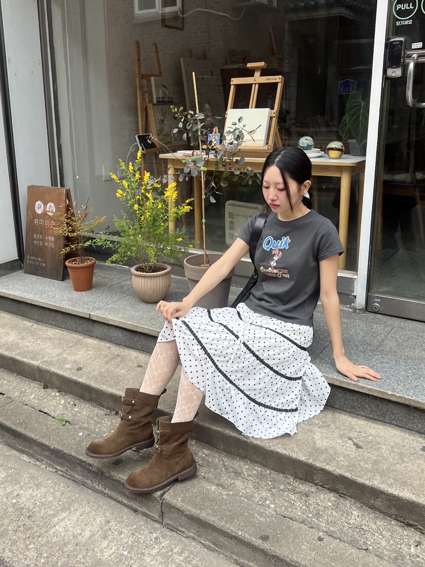 SUNDER MARKET韓國直郵㊣東大門實拍女裝新品推薦半身裙中短裙SUNDER MARKET半身裙/中短裙