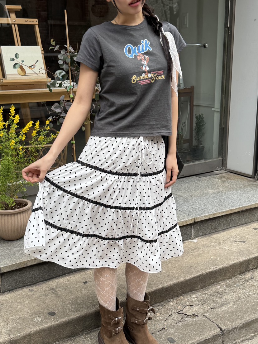 SUNDER MARKET韓國直郵㊣東大門實拍女裝新品推薦半身裙中短裙SUNDER MARKET半身裙/中短裙