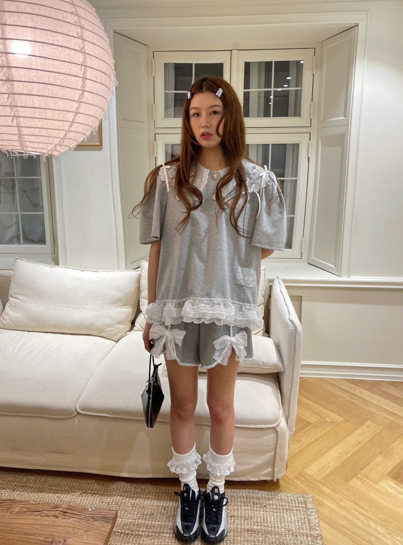 BOUTIQUE-L韓國直郵㊣女裝新款熱賣時尚人氣25春夏休閑T恤BOUTIQUE-LT恤圖色2