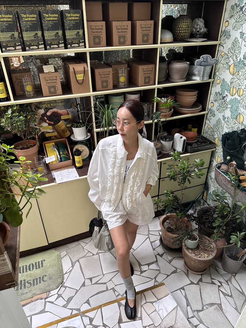 SUNDER MARKET直郵韓國代購㊣女裝新品熱賣休閑推薦25春夏夾克SUNDER MARKET夾克