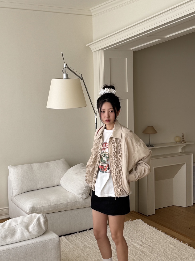 SUNDER MARKET直郵韓國代購㊣女裝新品熱賣休閑推薦25春夏夾克SUNDER MARKET夾克