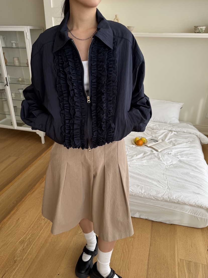 SUNDER MARKET直郵韓國代購㊣女裝新品熱賣休閑推薦25春夏夾克SUNDER MARKET夾克