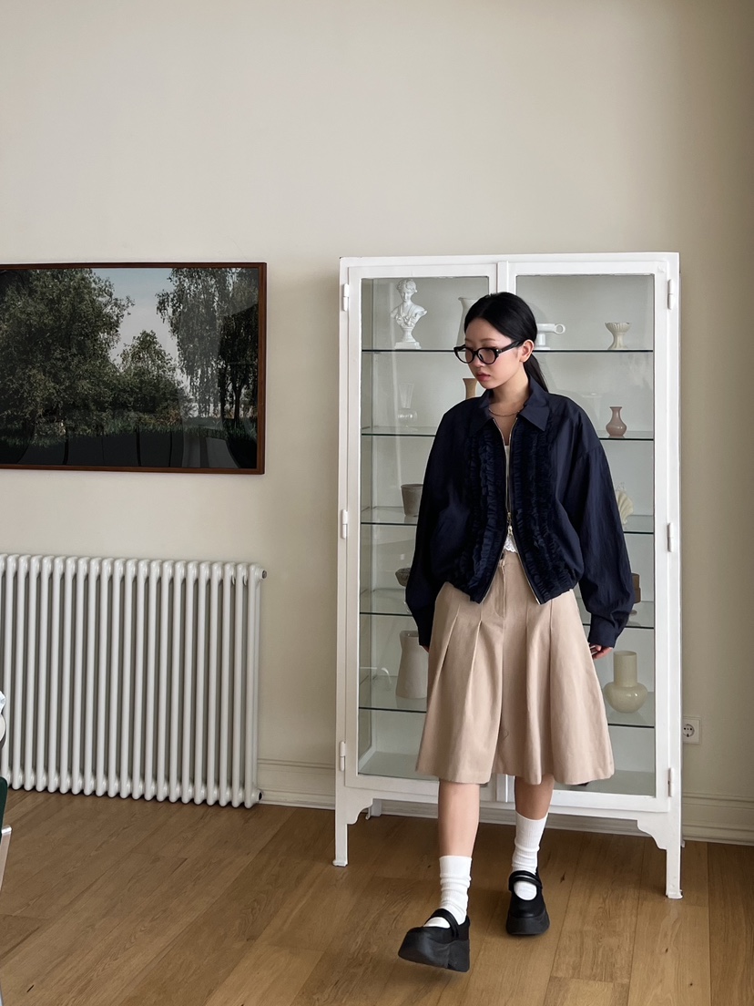 SUNDER MARKET直郵韓國代購㊣女裝新品熱賣休閑推薦25春夏夾克SUNDER MARKET夾克