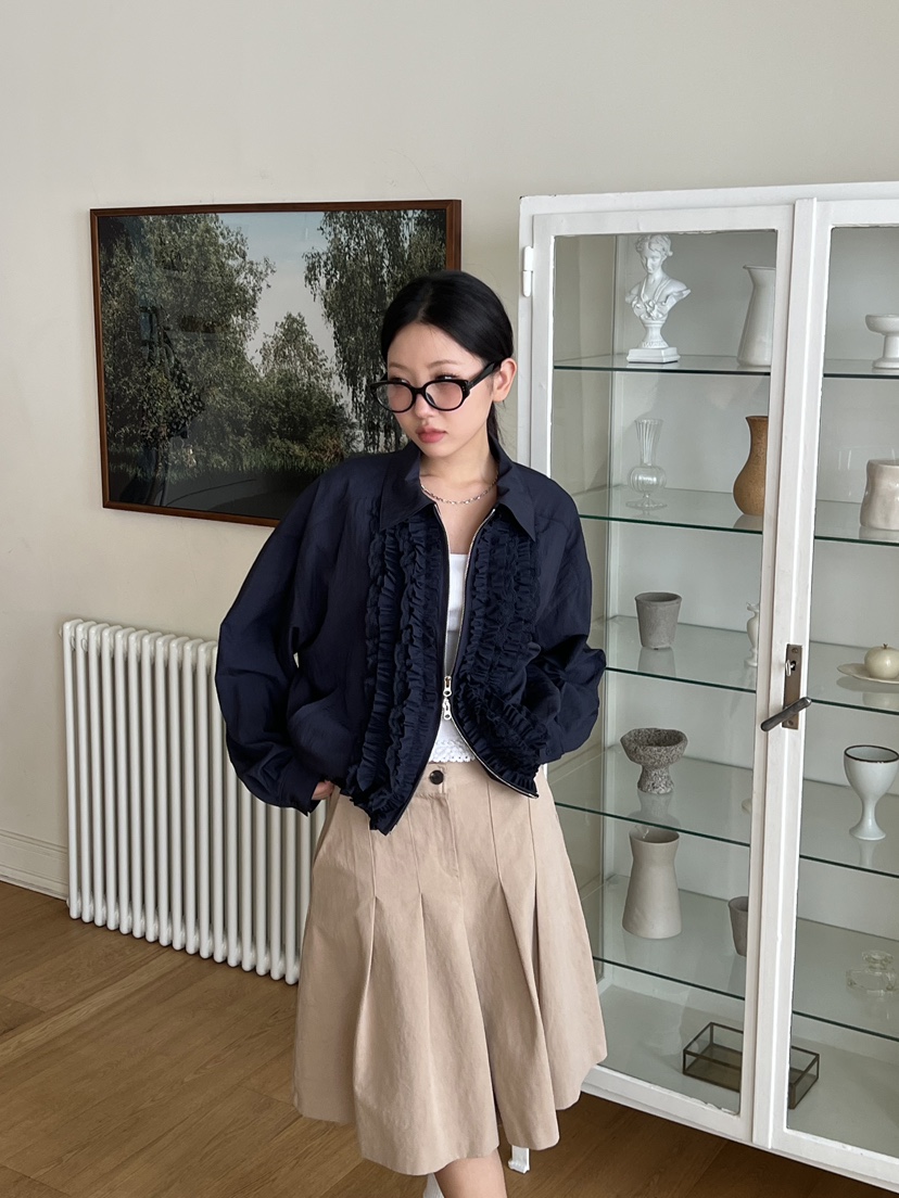 SUNDER MARKET直郵韓國代購㊣女裝新品熱賣休閑推薦25春夏夾克SUNDER MARKET夾克圖色2