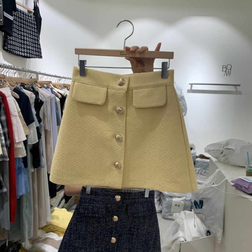 BY BOMI韓國直郵㊣東大門實拍女裝新品熱賣25春夏時尚短裙BY BOMI短裙圖色1