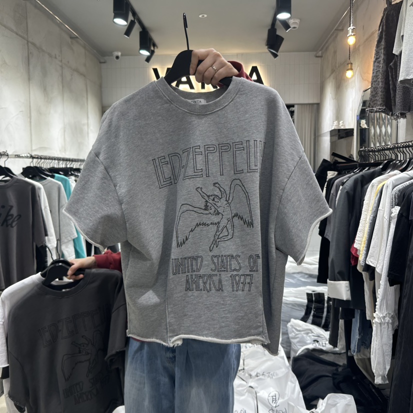 VANTA韓國㊣直郵東大門代購女裝新品休閑時尚25春夏熱賣T恤VANTAT恤圖色3