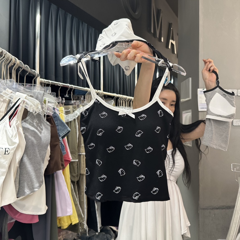 MOMAZU韓國㊣直郵東大門代購女裝新品時尚25春夏熱賣吊帶背心MOMAZU吊帶/背心圖色2