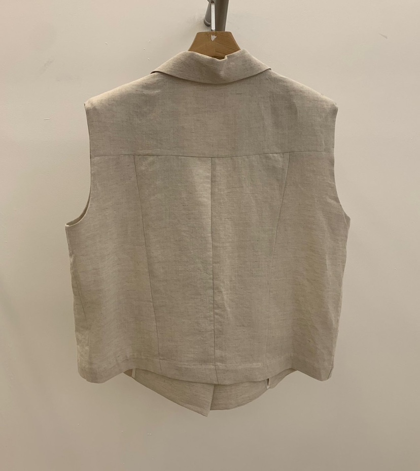 THE SIL韓國㊣直郵東大門代購女裝新品時尚人氣推薦馬甲亞麻THE SIL/1 2ILLY馬甲