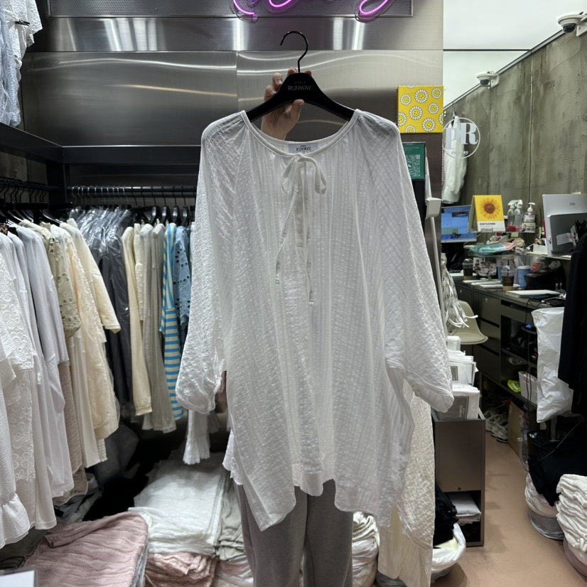 RUNWAY-런웨이韓國直郵㊣女裝新款推薦25春夏人氣襯衫蕾絲衫RUNWAY襯衫/蕾絲衫圖色1