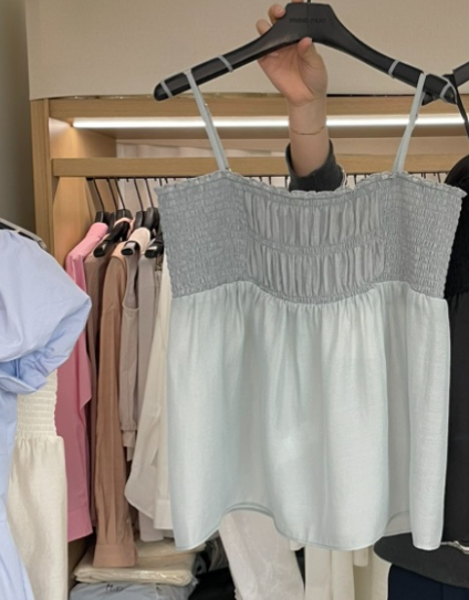OBJET韓國㊣直郵東大門代購女裝新品熱賣時尚人氣休閑吊帶背心love us u/OBJET吊帶/背心圖色2