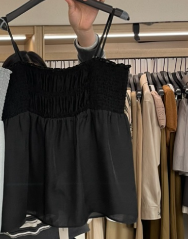 OBJET韓國㊣直郵東大門代購女裝新品熱賣時尚人氣休閑吊帶背心love us u/OBJET吊帶/背心圖色3