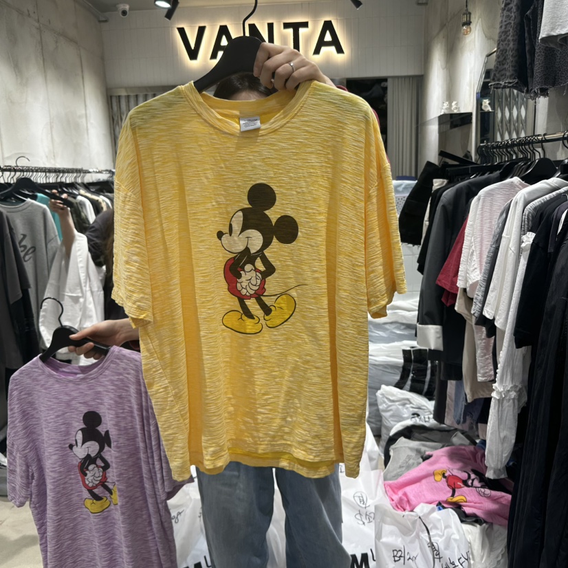 VANTA韓國直郵㊣女裝新品熱賣休閑推薦人氣25春夏時尚T恤VANTAT恤圖色3