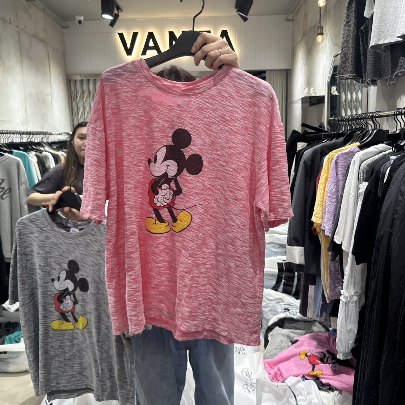 VANTA韓國直郵㊣女裝新品熱賣休閑推薦人氣25春夏時尚T恤VANTAT恤圖色5