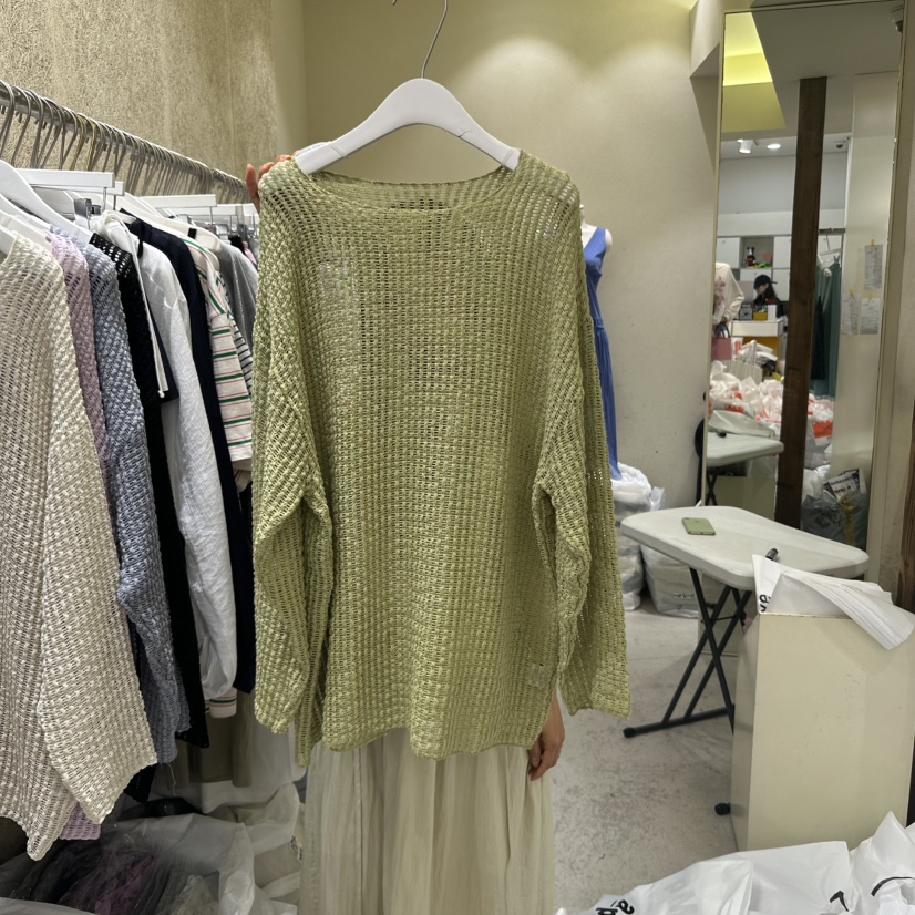 REFLAT韓國㊣直郵東大門代購女裝新品時尚人氣25春夏針織衫REFLAT針織衫圖色4