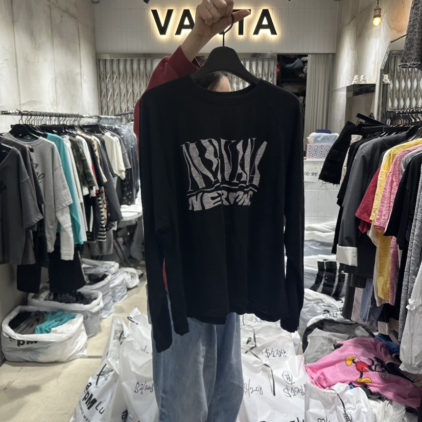 VANTA韓國直郵㊣東大門實拍女裝新款推薦休閑人氣時尚長袖T恤VANTA長袖T恤圖色3