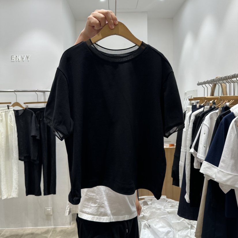 ENVY韓國直郵㊣東大門實拍女裝新款休閑推薦25春夏熱賣時尚T恤ENVYT恤