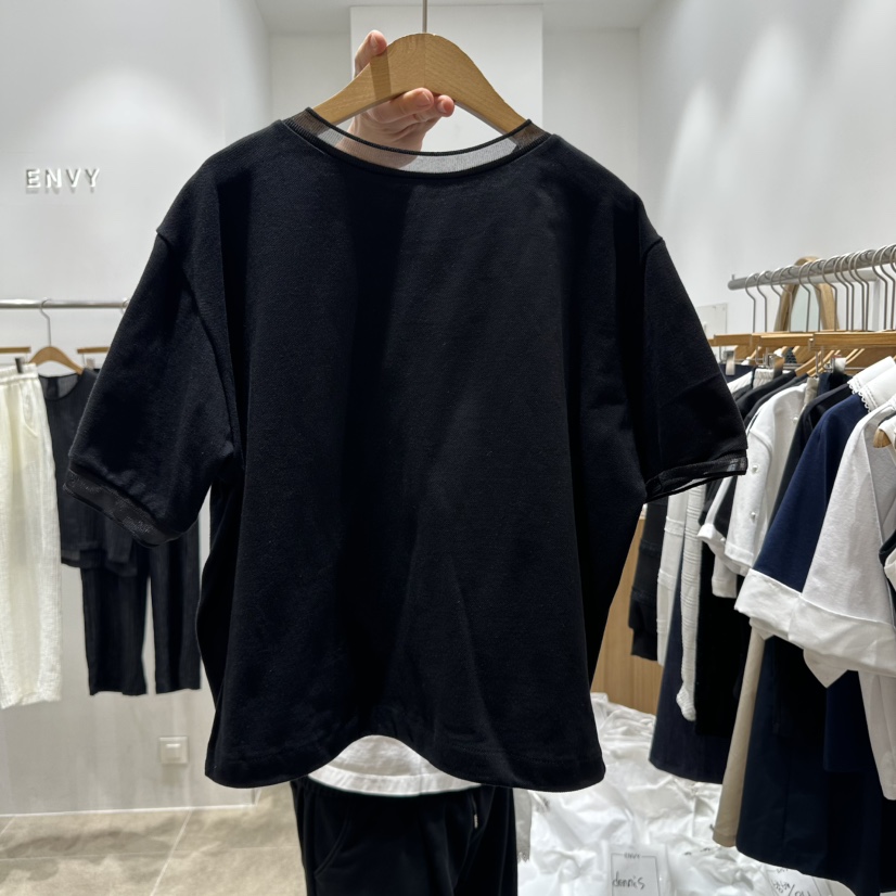 ENVY韓國直郵㊣東大門實拍女裝新款休閑推薦25春夏熱賣時尚T恤ENVYT恤