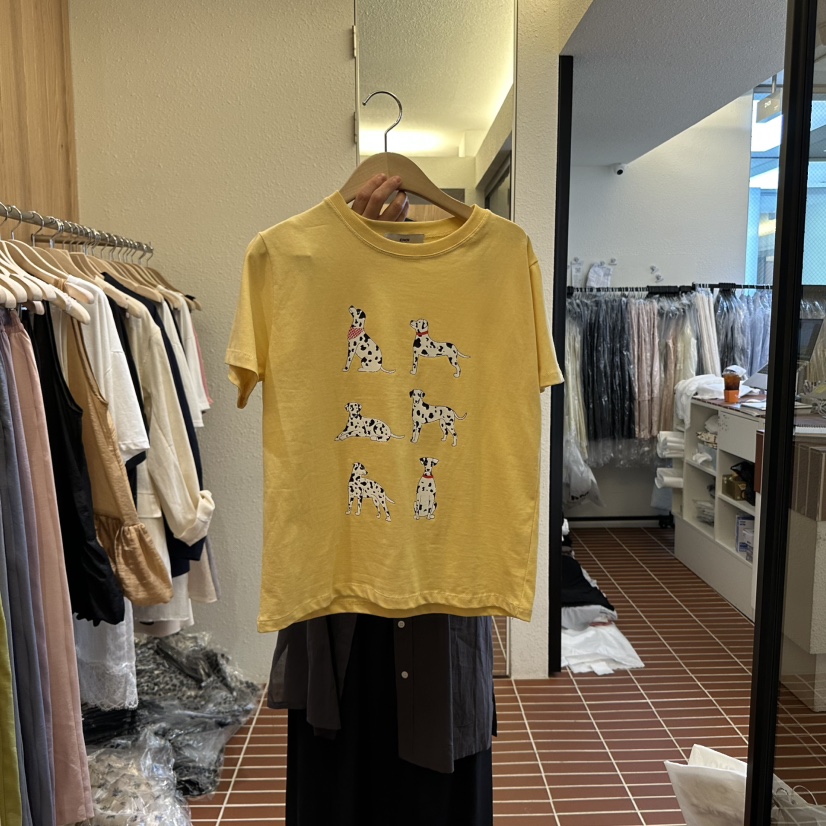CHOI-L韓國直郵㊣女裝新品25春夏休閑時尚人氣推薦熱賣T恤CHOIT恤圖色2