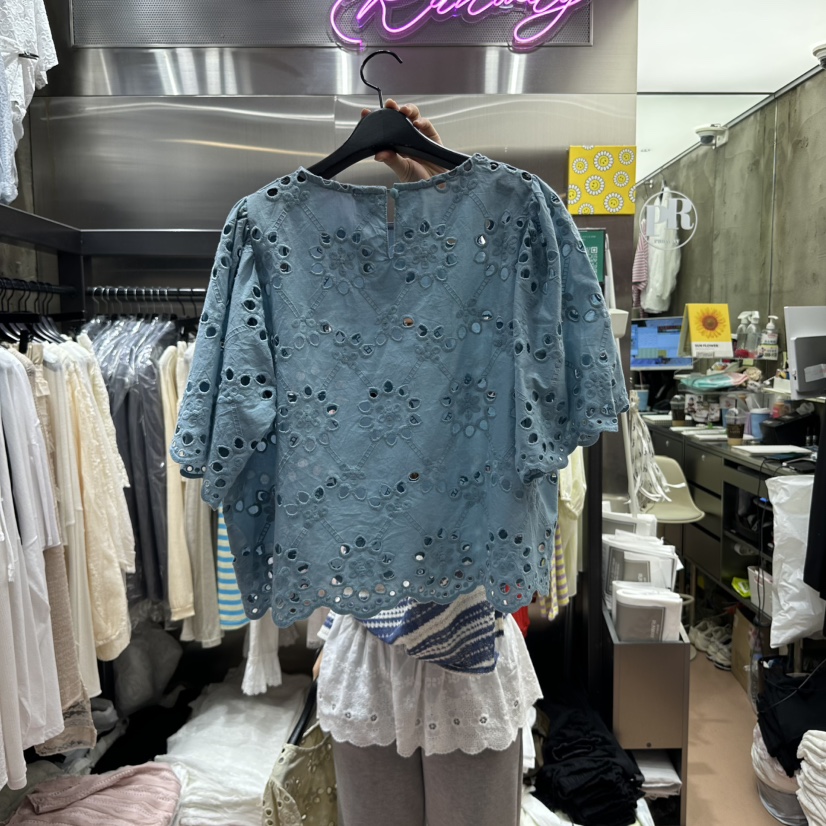 RUNWAY-런웨이直郵韓國代購㊣女裝新品熱賣人氣襯衫蕾絲衫RUNWAY襯衫/蕾絲衫