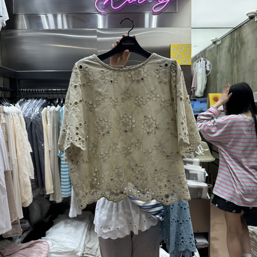 RUNWAY-런웨이直郵韓國代購㊣女裝新品熱賣人氣襯衫蕾絲衫RUNWAY襯衫/蕾絲衫圖色3