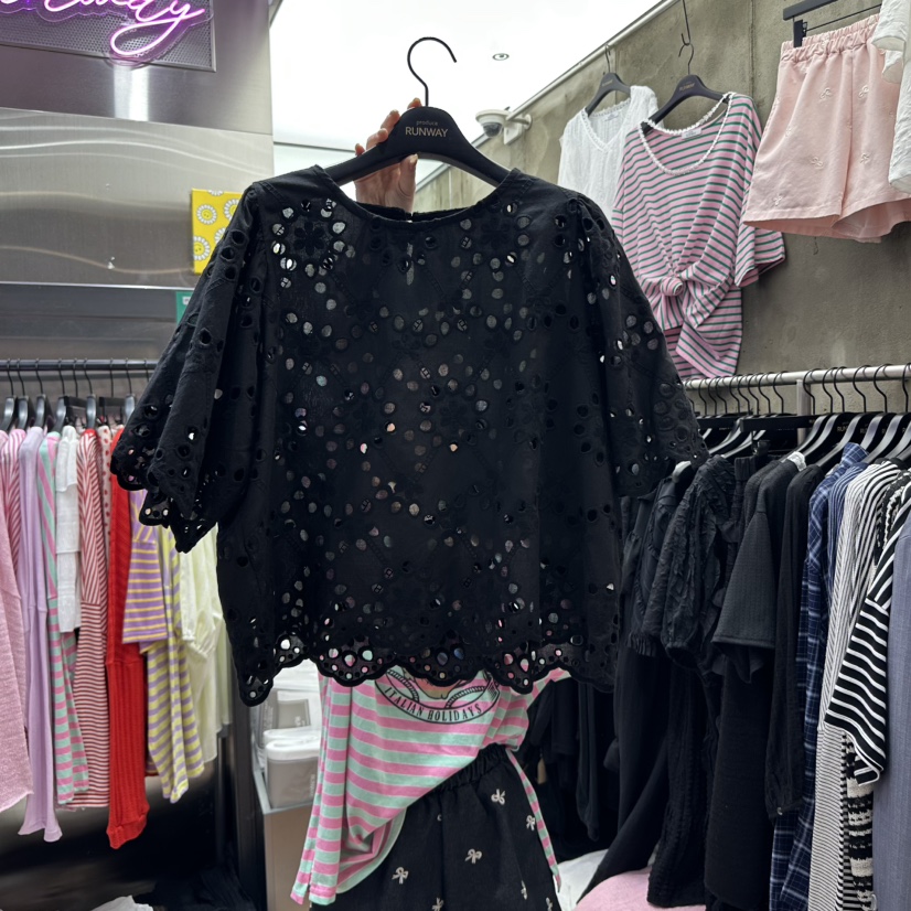 RUNWAY-런웨이直郵韓國代購㊣女裝新品熱賣人氣襯衫蕾絲衫RUNWAY襯衫/蕾絲衫圖色4