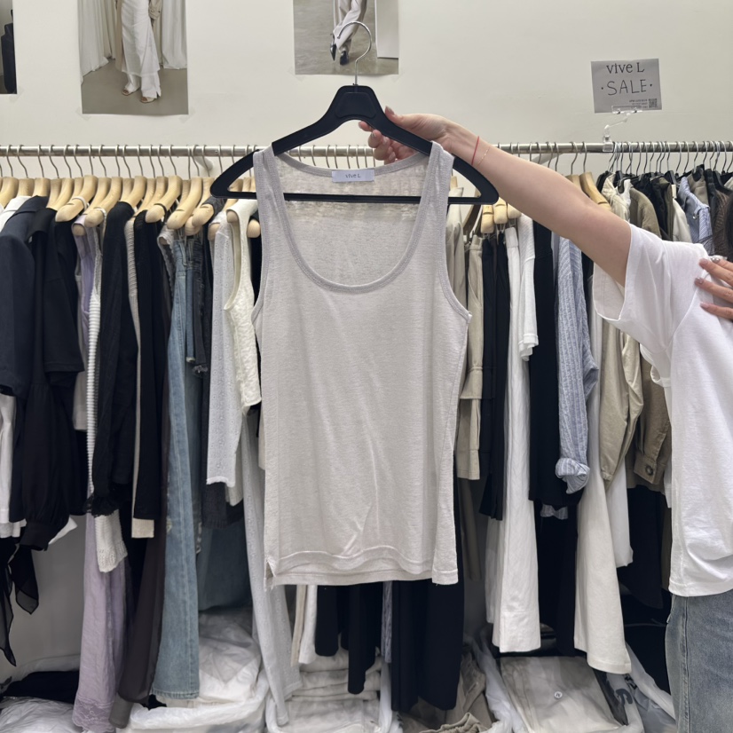 VIVEL韓國㊣直郵東大門代購女裝新品推薦時尚熱賣休閑吊帶背心VIVEL吊帶/背心圖色3