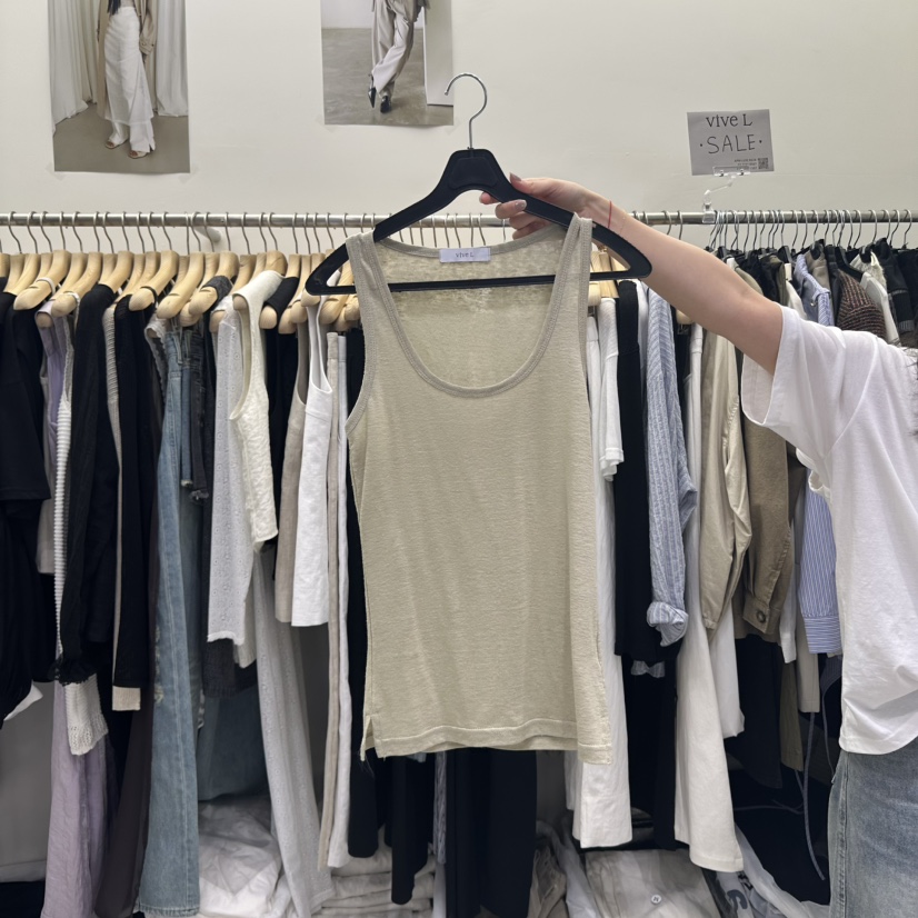 VIVEL韓國㊣直郵東大門代購女裝新品推薦時尚熱賣休閑吊帶背心VIVEL吊帶/背心圖色4