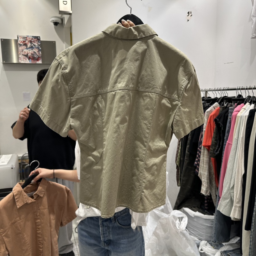 THE WEEKND韓國㊣直郵東大門代購女裝新款推薦襯衫蕾絲衫短款THE WEEKND襯衫/蕾絲衫
