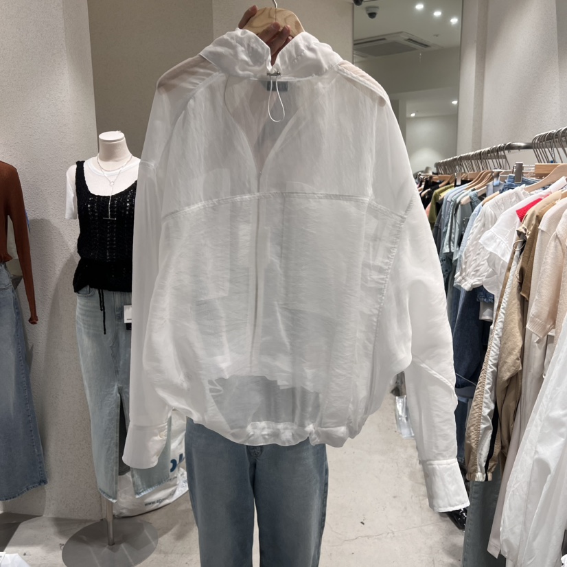 SSEMIENNE韓國㊣直郵東大門代購女裝新品25春夏時尚夾克透視SSEMIENNE夾克