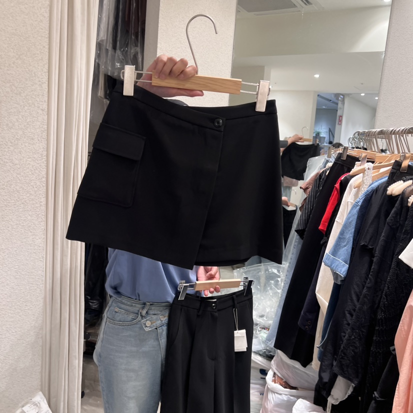 SSEMIENNE韓國直郵㊣女裝新品時尚熱賣人氣25春夏休閑推薦短裙SSEMIENNE短裙圖色2