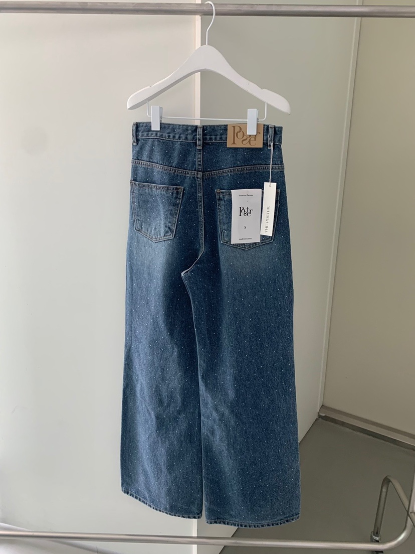 SHOP POSTER直郵韓國代購㊣女裝新款25春夏休閑人氣牛仔褲SHOP_POSTER牛仔褲