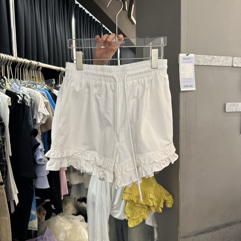 MOMAZU韓國直郵㊣女裝新款熱賣時尚推薦休閑人氣短褲荷葉邊MOMAZU短褲圖色8
