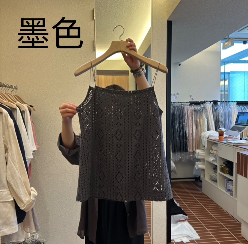 CHOI-L韓國直郵㊣東大門實拍女裝新品休閑推薦熱賣吊帶背心CHOI吊帶/背心圖色2
