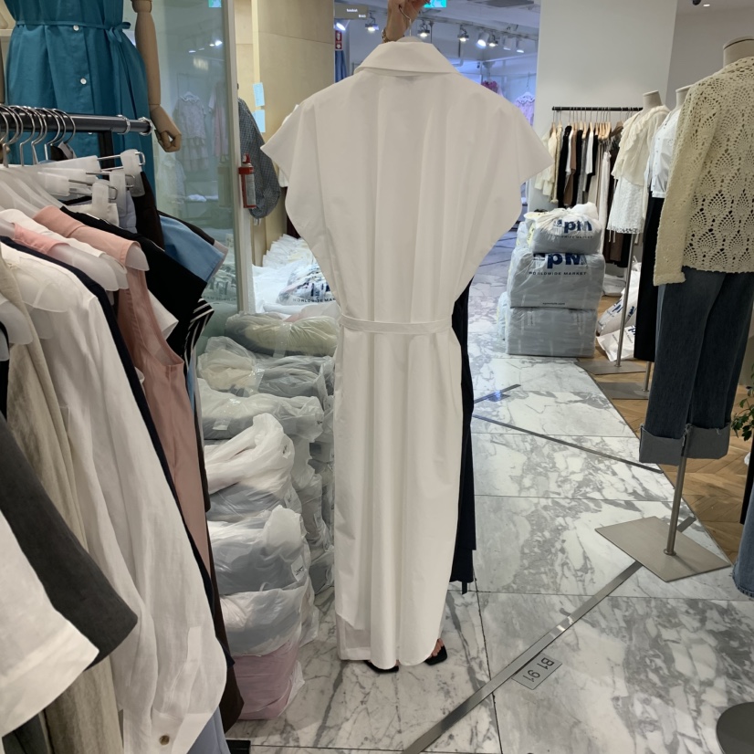 ALMOND韓國㊣直郵東大門代購女裝新品熱賣人氣連衣裙含腰帶ALMOND連衣裙