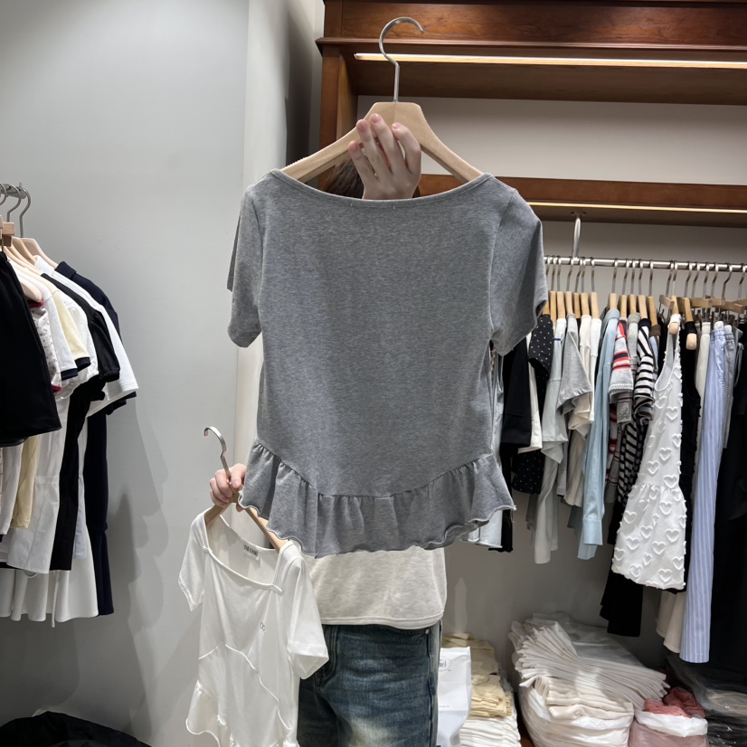 THE CAMEL（此品牌名稱會遭售假投訴，建議淘寶店鋪商品名稱中不要使用）韓國直郵㊣東大門實拍女裝新款推薦T恤the came_l 家T恤