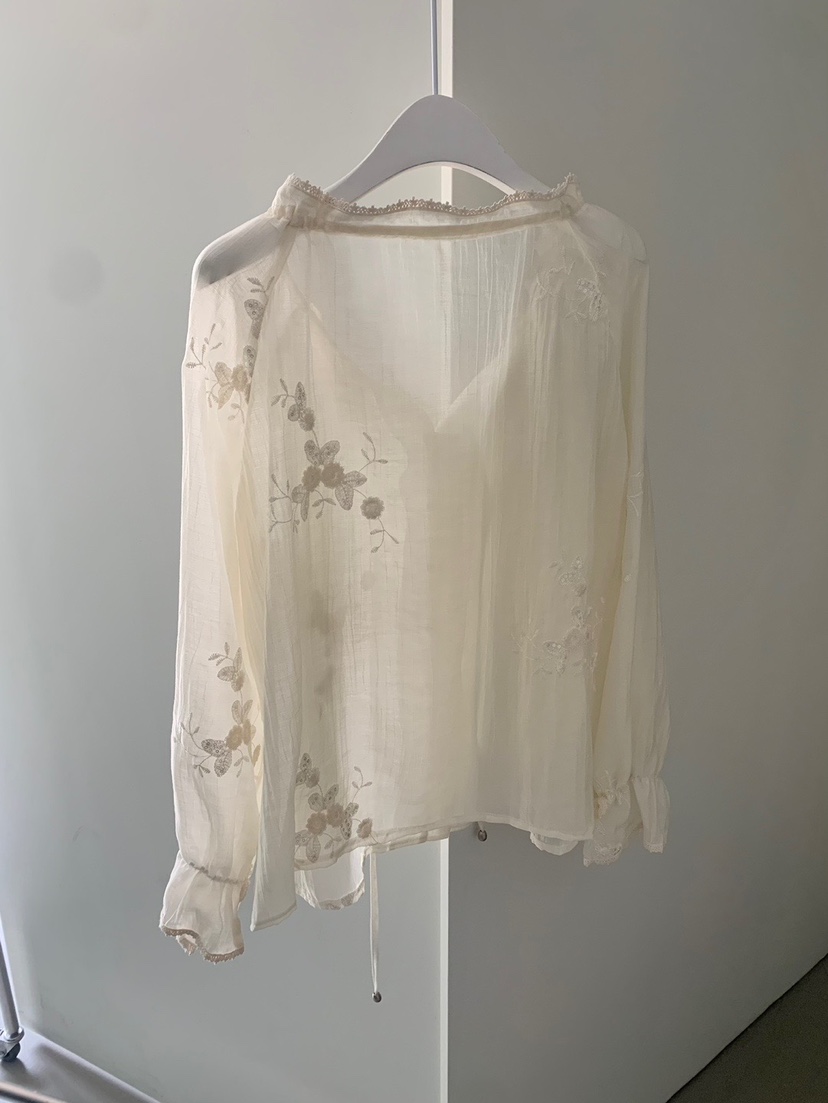 SHOP POSTER直郵韓國代購㊣女裝新款推薦時尚25春夏襯衫蕾絲衫SHOP_POSTER襯衫/蕾絲衫
