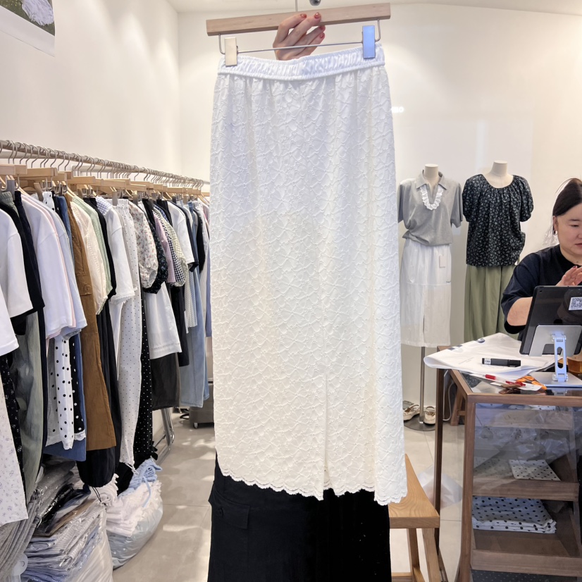 TAN&COMO直郵韓國代購㊣女裝新品休閑時尚25春夏熱賣長裙tan-COMO長裙