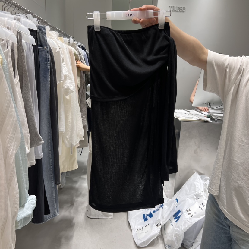 NUESE韓國直郵㊣女裝新品時尚熱賣休閑25春夏人氣半身裙中短裙NUESE半身裙/中短裙圖色3