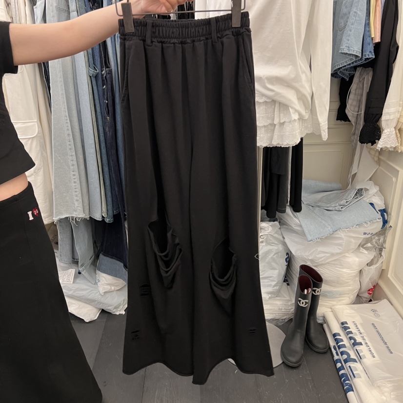 VIRKIN直郵韓國代購㊣女裝新款人氣時尚推薦25春夏休閑休閑褲VIRKIN休閑褲圖色2