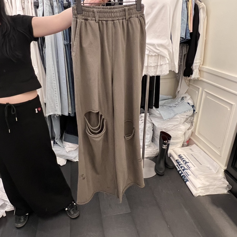 VIRKIN直郵韓國代購㊣女裝新款人氣時尚推薦25春夏休閑休閑褲VIRKIN休閑褲圖色3