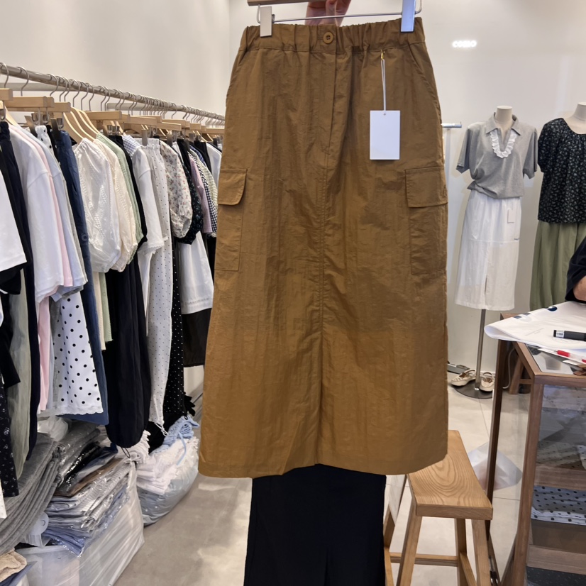 TAN&COMO韓國直郵㊣女裝新品時尚25春夏推薦休閑熱賣長裙tan-COMO長裙圖色2