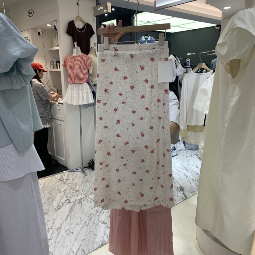 FRILL韓國㊣直郵東大門代購女裝新品熱賣推薦休閑半身裙中短裙FRILL半身裙/中短裙