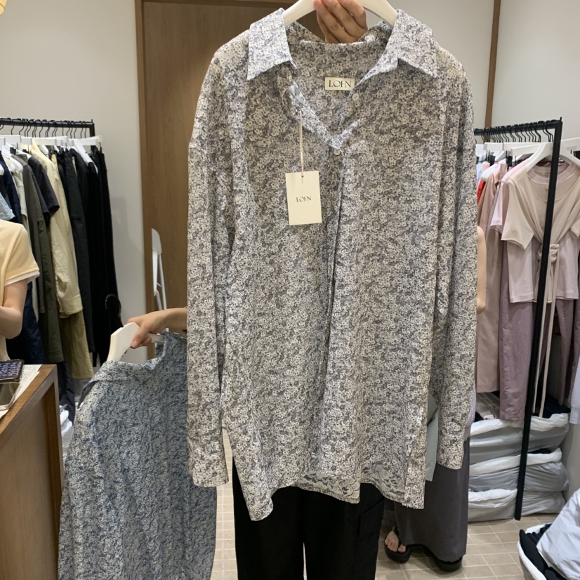 LOFN韓國直郵㊣東大門實拍女裝新款25春夏時尚推薦襯衫蕾絲衫LOFN襯衫/蕾絲衫