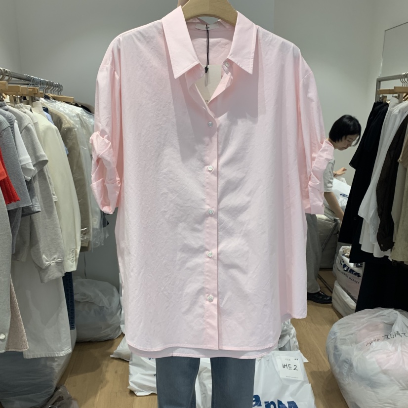OUR-A韓國直郵㊣女裝新款時尚人氣推薦熱賣25春夏襯衫蕾絲衫OUR-A襯衫/蕾絲衫圖色2